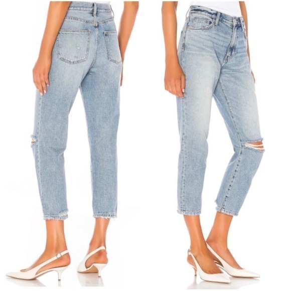 Current/Elliott Jeans The Vintage Cropped Slim in 2 Year Destroy Distressed 27 - Picture 2 of 14